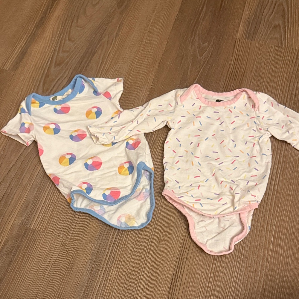 2 baby girl monica and andy cotton bodysuits